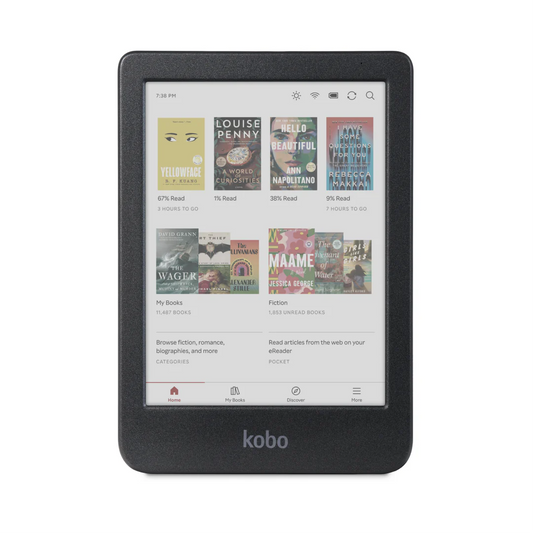 Kobo Clara Colour 6 inches E Ink Kaleido 3 display with FastGLR and Dark Mode