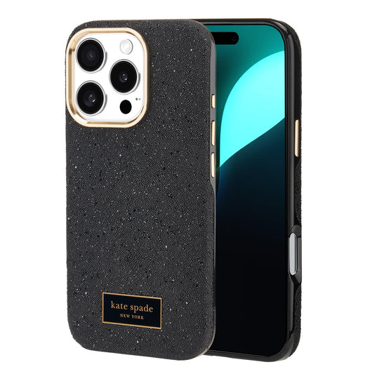 Kate Spade New York iPhone 16 Pro | 16 Pro Max Case - Compatible with MagSafe - Crystal Pave Nightfall