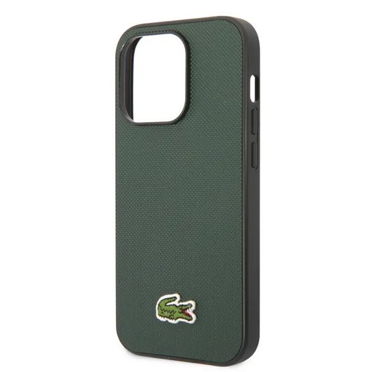 Lacoste PU Iconic Petit Pique Woven Logo Hard Magnetic Case for iPhone 16 Pro | 16 Pro Max